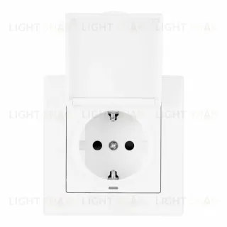 Комплект розетки с/з и шторками, защитной крышкой и рамкой Arte Milano SET06-1-41-1 white