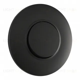 Выключатель круглый одноклавишный с рамкой Arte Milano SET08-1-30-1 black