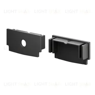 Комплект заглушек для профиля 61×14 2шт Maytoni Led Strip ALM-6114-B-EC 642013