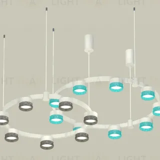 Комплект подвесного светильника Ambrella Light Techno Ring XR92081300 (A9208x2, C9241, C9236, N8488, N8484)