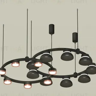 Комплект подвесного светильника Ambrella Light Techno Ring XR92091100 (A9209x2, C9238, C9242, N8141, N8126)