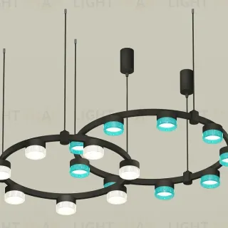 Комплект подвесного светильника Ambrella Light Techno Ring XR92091300 (A9209x2, C9242, C9238, N8488, N8480)