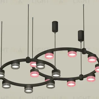 Комплект подвесного светильника Ambrella Light Techno Ring XR92091310 (A9209x2, C9242, C9238, N8486, N8484)