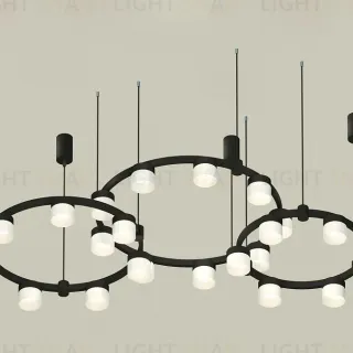 Комплект подвесного светильника Ambrella Light Techno Ring XR92092210 (A9209x3, C9242, C9238, C9232, N8402)