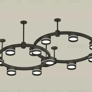 Комплект подвесного светильника Ambrella Light Techno Ring XR92221005 (A9222, A9227, C9238, C9232, N8462)