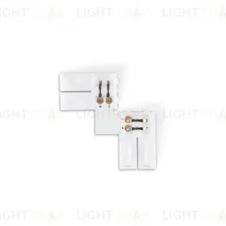 Соединитель угловой L для светодиодной ленты 2835 12/24V (2 конт.) GS6501 (10шт) Ambrella Light Illumination GS6501