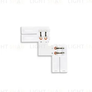 Соединитель угловой L для светодиодной ленты 5050 12/24V (2 конт.) GS6551 (10шт) Ambrella Light Illumination GS6551