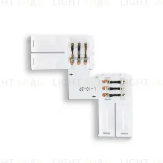 Соединитель угловой L для светодиодной ленты 5050 12/24V (3 конт.) GS6651 (10шт) Ambrella Light Illumination GS6651