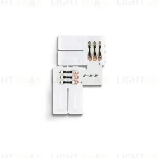 Соединитель угловой L для светодиодной ленты 2835 12/24V (3 конт.) GS6601 (10шт) Ambrella Light Illumination GS6601
