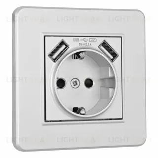 Розетка Arte Milano SET16-1-47-1 silver