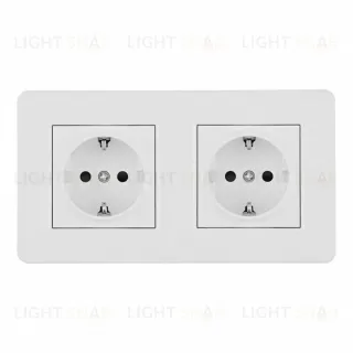 Розетка Arte Milano SET16-2-40-1x2 white
