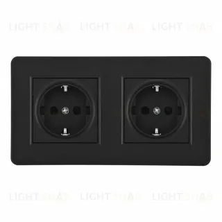 Розетка Arte Milano SET16-2-40-1x2 black