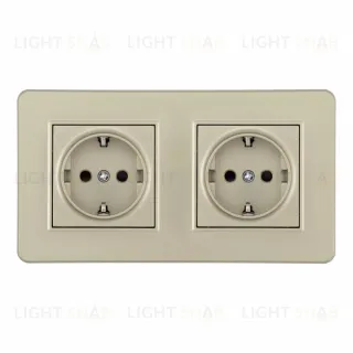 Розетка Arte Milano SET16-2-40-1x2 shampan