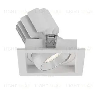 Встраиваемый карданный светильник Arlight MS-VORTEX-BUILT-S117x117-20W Warm3000 (WH-WH, 40 deg, 230V) (IP20 Металл) 057918