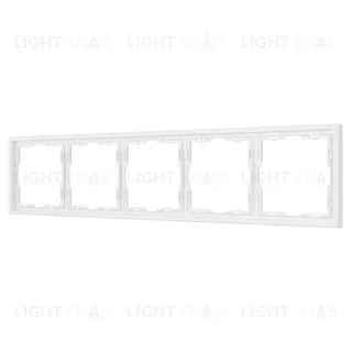 Рамка пластиковая Arlight FRM-NOBE-SFPL-5-WH 054227