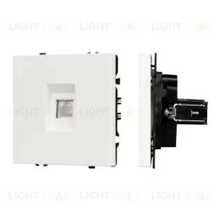 Механизм компьютерной розетки Arlight SCT-NOBE-MPC1-SFPL-WH (RJ-45, CAT6) 054304