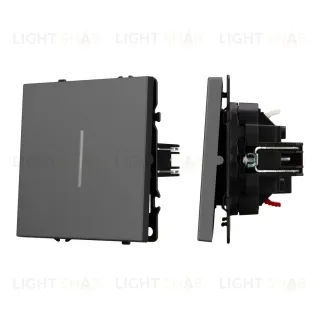 Механизм выключателя одноклавишный проходной Arlight LED SWT-NOBE-MKP1-SFPL-L-GR (230V, 10A) 054263