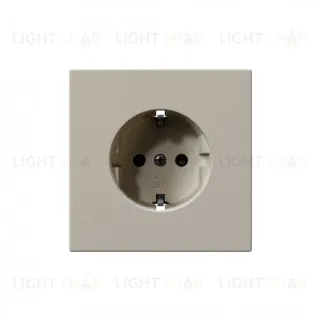 Розетка SCHUKO с защитными шторками 16A 250V 2P+T, цвет Сахара Jasmart FD5501SH
