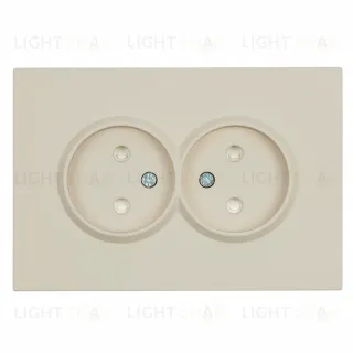 Розетка 2-местная с защитной шторкой Stekker Эмили б/з 250В 16А RST16-5116-08 кашемир soft touch 49903