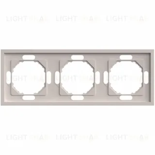 Рамка 3-местная Stekker Эмили PFR00-5003-08 кашемир soft touch 49912