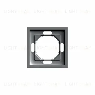 Рамка 1-местная Stekker Эмили PFR00-5001-09 антрацит soft touch 49936