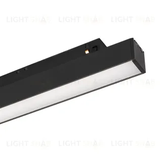 Трековый магнитный светильник Arlight MAG-ORIENT-FLAT-L350-12W Warm2700 (BK, 100 deg, 48V) (IP20 Металл) 049991