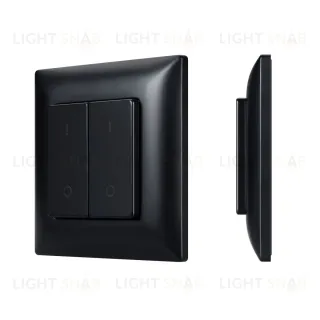 Накладная кнопочная панель 2.4 ГГц Arlight SMART-RF-801-22-2G-DIM-SUF Black (3V, 2.4G) (IARL, IP20 Пластик) 050446