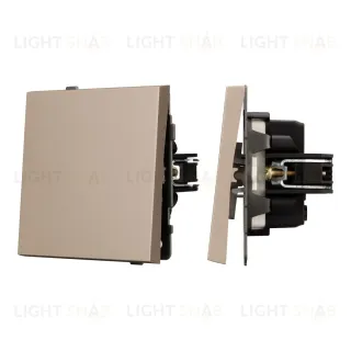 Механизм выключателя одноклавишный проходной Arlight SWT-TENDO-MKP1-PL-GD (230V, 10A) 054043