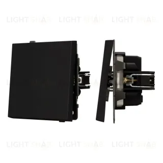 Механизм выключателя одноклавишный непроходной Arlight SWT-TENDO-MK01-SFPL-BK (230V, 10A) 054566