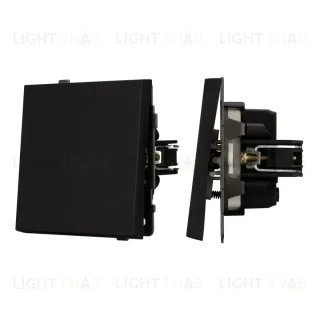 Механизм выключателя одноклавишный перекрестный Arlight SWT-TENDO-MKX1-SFPL-BK (230V, 10A) 054571