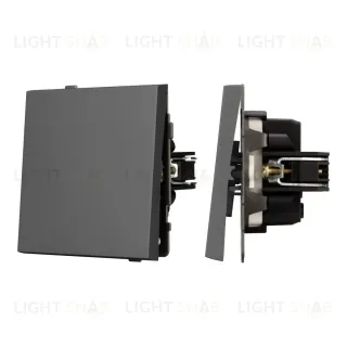 Механизм выключателя одноклавишный перекрестный Arlight SWT-TENDO-MKX1-SFPL-GR (230V, 10A) 054573