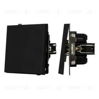 Механизм выключателя одноклавишный проходной Arlight SWT-TENDO-MKP1-SFPL-BK (230V, 10A) 054579