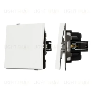 Механизм выключателя одноклавишный проходной Arlight SWT-TENDO-MKP1-SFPL-WH (230V, 10A) 054582