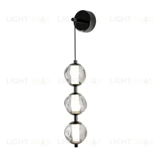 Бра Delight Collection OB2437 pearl black/smoke