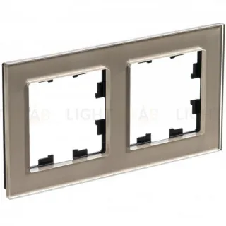 Рамка 2-ая Systeme Electric AtlasDesign Nature Стекло шампань ATN320502