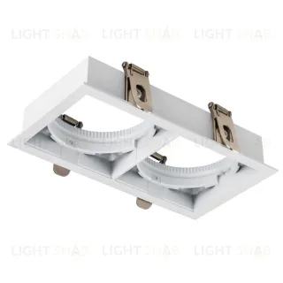 Рамка двойная квадратная встраиваемая для светодиодных модулей 0750xx Lightstar Stella 075226