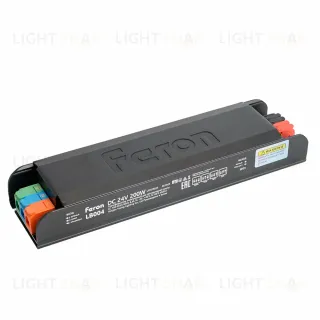 Трансформатор для светодиодной ленты с плавным пуском и диммированием Feron LB004 200W 24V IP20 52125