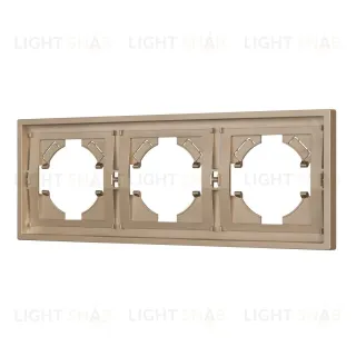 Рамка пластиковая на 3 поста Arlight FRM-TENDO-PL-3-GD 053846