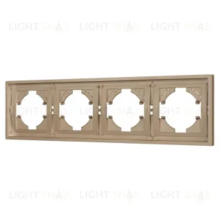 Рамка пластиковая на 4 поста Arlight FRM-TENDO-PL-4-GD 053850