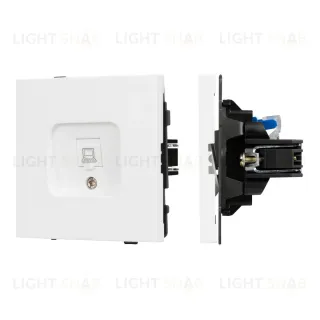 Механизм компьютерной розетки Arlight SCT-TENDO-MPC1-PL-WH (RJ-45, CAT6) 054098