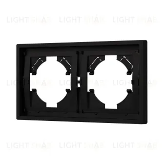 Рамка пластиковая на 2 поста Arlight FRM-TENDO-SFPL-2-BK 054646