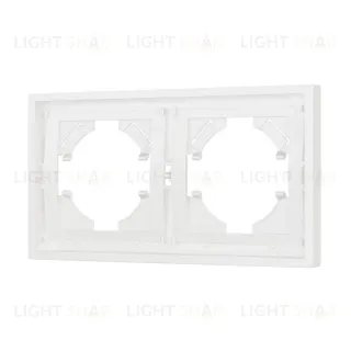 Рамка пластиковая на 2 поста Arlight FRM-TENDO-SFPL-2-WH 054649
