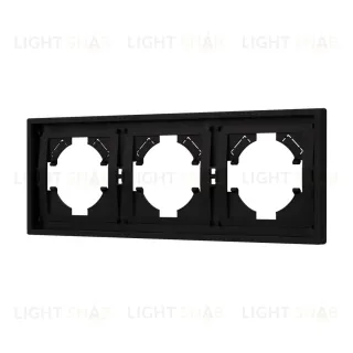 Рамка пластиковая на 3 поста Arlight FRM-TENDO-SFPL-3-BK 054650