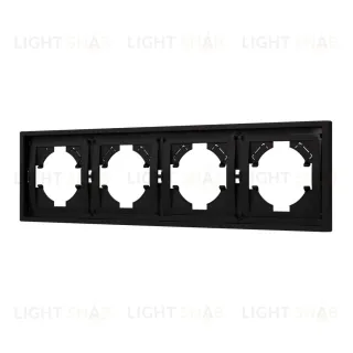 Рамка пластиковая на 4 поста Arlight FRM-TENDO-SFPL-4-BK 054654
