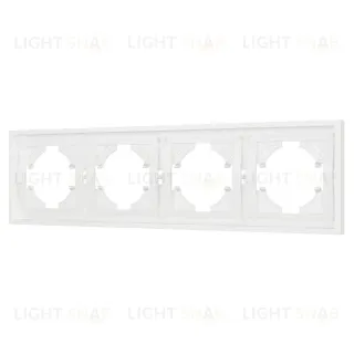 Рамка пластиковая на 4 поста Arlight FRM-TENDO-SFPL-4-WH 054656