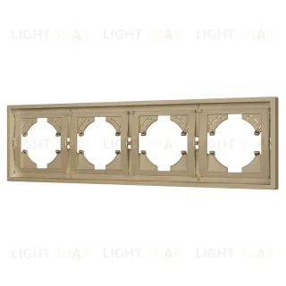 Рамка пластиковая на 4 поста Arlight FRM-TENDO-SFPL-4-GD 054663
