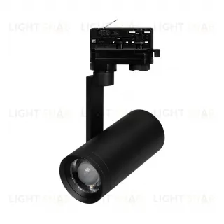 Трековый трехфазный светильник Arlight LGD-URANUS-4TR-R75-18W/25W Warm3500-MIX (BK, 20-50 deg, side holder, 230V) (IP20 Металл) 055807