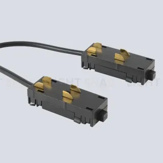 Соединитель питания угловой для накладного шинопровода 220V Crystal Lux CLT 0.205 04 BL