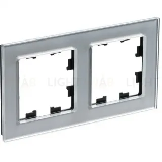 Рамка 2-ая Systeme Electric AtlasDesign Nature Стекло алюминий ATN320302