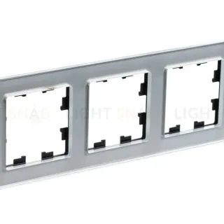 Рамка 3-ая Systeme Electric AtlasDesign Nature Стекло алюминий ATN320303